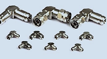 Right angle RF adapters
